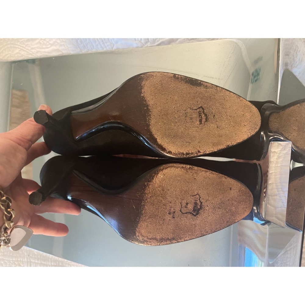 Stuart Weitzman Classic Platform Black Suede Pump… - image 6